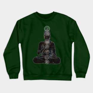 Stellar Buddha with Chakras Crewneck Sweatshirt